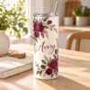 Rose Name 20 oz Skinny Tumbler — lifestyle design mockup