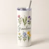 Grandma Garden 20 oz Skinny Tumbler — main design mockup