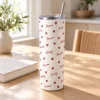Together Hearts 20 oz Skinny Tumbler — lifestyle design mockup