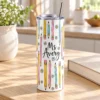 Teacher Pencil 20 oz Skinny Tumbler — lifestyle design mockup