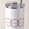 Family Circle 20 oz Skinny Tumbler — detail design mockup
