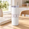 Family Circle 20 oz Skinny Tumbler — lifestyle design mockup