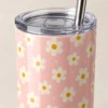 Little Daisies 20 oz Skinny Tumbler — detail design mockup