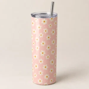 Little Daisies 20 oz Skinny Tumbler — main design mockup