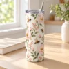 Bee Garden 20 oz Skinny Tumbler — lifestyle design mockup