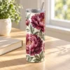 Garden Peony 20 oz Skinny Tumbler — lifestyle design mockup
