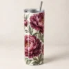 Garden Peony 20 oz Skinny Tumbler — main design mockup