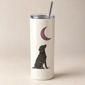 Pet Moon 20 oz Skinny Tumbler — main design mockup