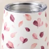 Petal Party 12 oz Wine Tumbler — detail design mockup